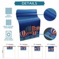 thumbnail image 7 of Hokiten Table Runners 108 Inches Long Dress Scarves, Independence Day Farmhouse Coffee/Dining/Kitchen Table Runner for Living Room, Hot Air Balloon Patriotic Star 13x108 Inch, 7 of 7