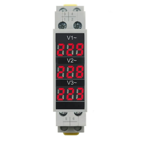 

Din Rail 18Mm Voltage Meter Ac 80-500V Single Three Phase Modular Voltmeter