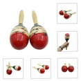 thumbnail image 4 of Maraca Par de Madera Grandes Maracas Rumba Shakers Rattles Sand Hammer Instrumento de Percusión Juguete Musical para Niños Juegos de Fiesta Maboto Maraca, 4 of 6