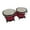 Red, variant on 6" and 7"bongo Drums Tunable African Hand Drum for Boys Girls Holiday Gift Red