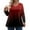 #004-Wine, variant on TQWQT Women's Plus Size Tops Spring Fashion V Neck Gradient Print Long Sleeve Tops Dressy Casual Blouses 4x Womens Plus Size Clothes Black 3XL