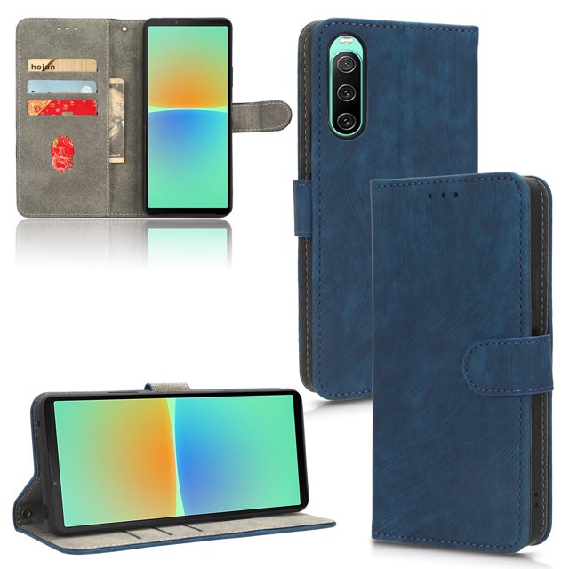 Case for Sony Xperia 10 IV RFID Blocking Flip Cover Magnetic Wallet Compatible with Sony Xperia 10 IV Case