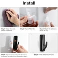 thumbnail image 4 of ALOCEO Black Towel Hook Shower Adhesive Hooks , 9 Hooks and 12 Strips, 4 of 9
