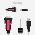 thumbnail image 2 of USB2.0 to RS232 Serial Adapter Converter Cable with FT232 Chip, Support Win10 Plug and Play, Suitable for Modem Scanner 1.8M, 2 of 8