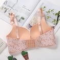 thumbnail image 2 of Women Floral Push Up Seamless Bra Sexy Lingerie Flower Print Gathered Bras, 2 of 6