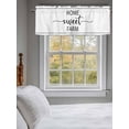 thumbnail image 3 of Valances for Windows Home Sweet Rod Pocket Cafe Window Treatments Valance Curtains for Kitchen Bathroom Laundry Basement Windows 60"x18", 3 of 9