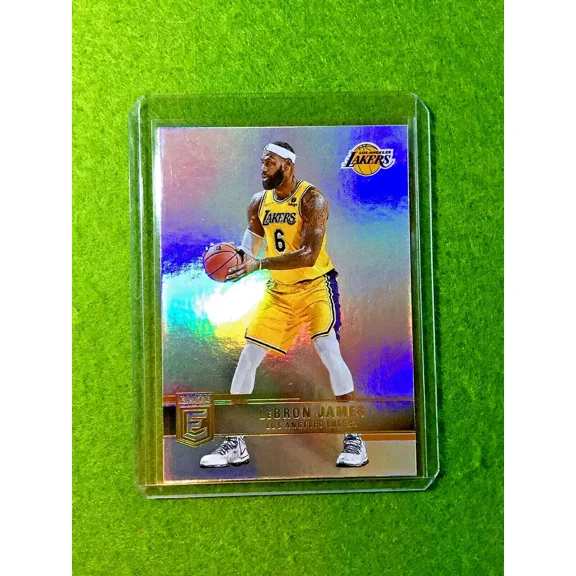 LeBron James SILVER PRIZM CARD LAKERS 2021 Panini Donruss Elite