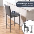 Sanspredet Bar Stools Set of 4 Modern Faux Leather Counter Height