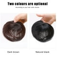 thumbnail image 4 of CAROOTU Clip-On Hair Topper Straight Extension Cover White Sparse Hair Hairpiece, 4 of 6
