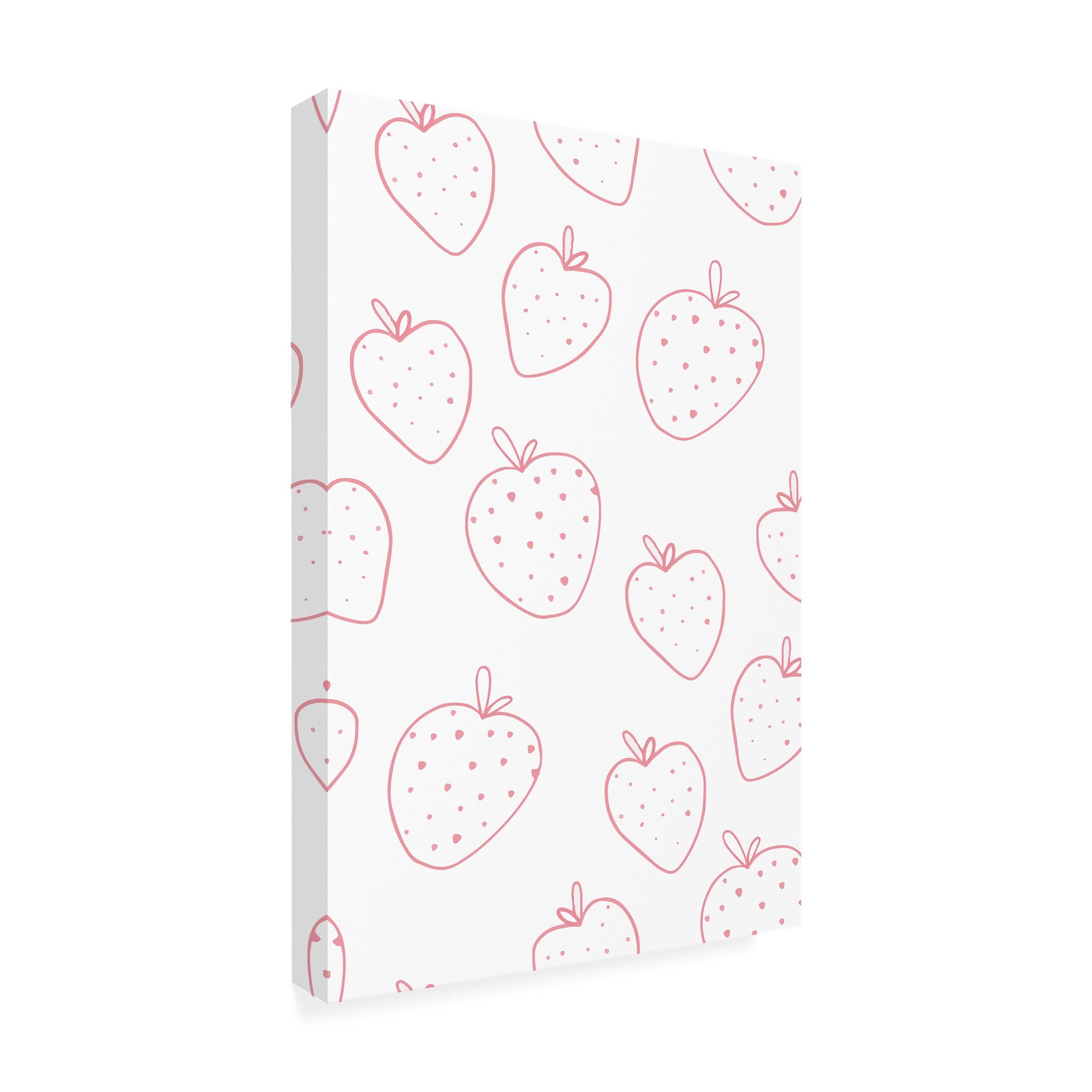Fiorella Surface Design 'Strawberry Lines' Canvas Art
