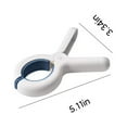 thumbnail image 4 of 6-Pack Heavy Duty Beach Towel Clips with Silicone Padding - Strong Hold Windproof Clamps for Chairs, Laundry and Outdoor Use, 4 of 9