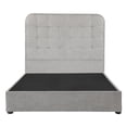 thumbnail image 1 of Recámara Queen Size Creta Gris Nickel con Cabecera + Box Base Cama, 1 of 8