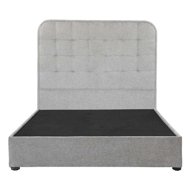 Recámara Individual Creta Gris Nickel con Cabecera + Box Base Cama