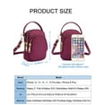 thumbnail image 5 of LAVA Waterproof Small Crossbody Purse and Handbag for Women Nylon Mini Shoulder Bags Phone Wallet (Black), 5 of 9