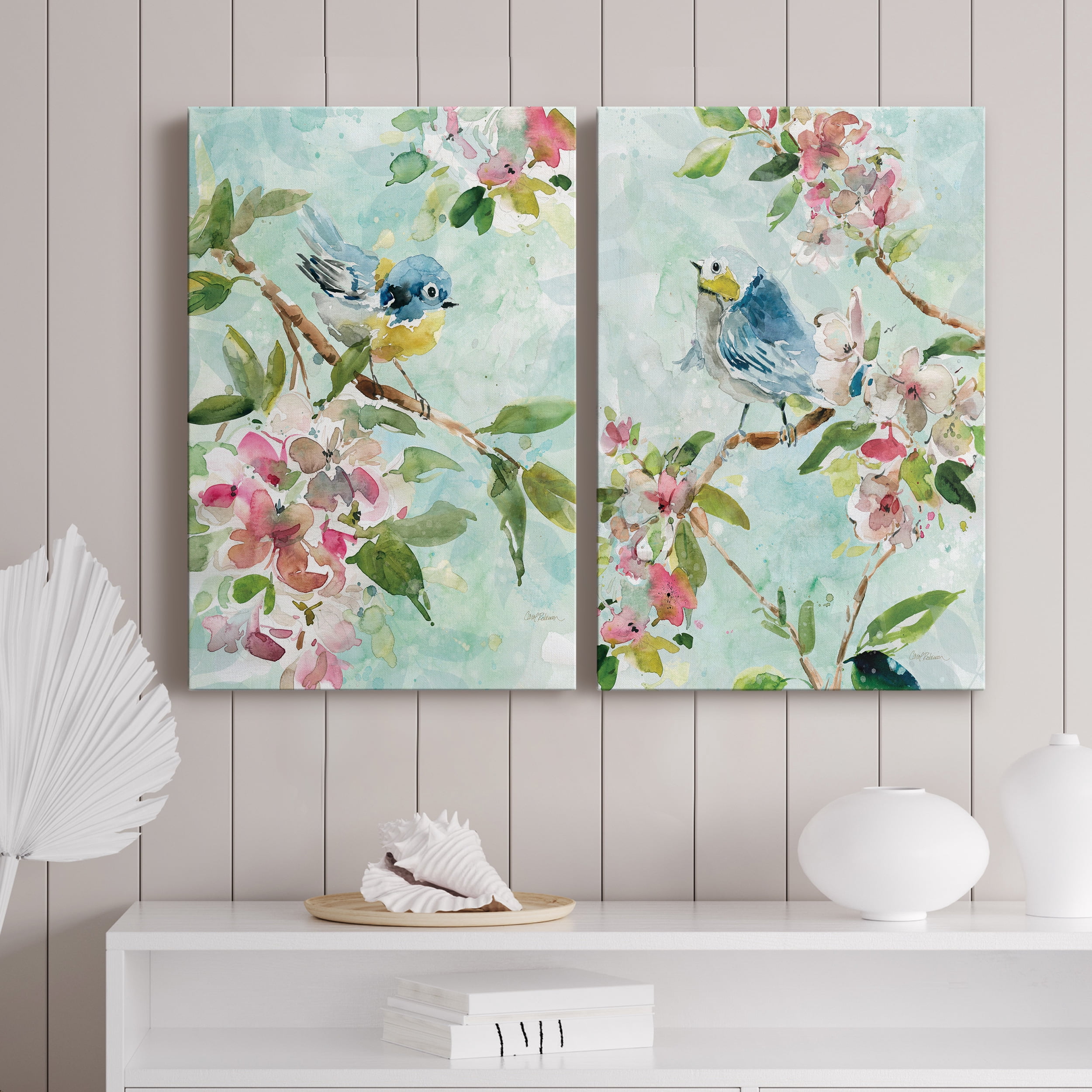 Asbury Garden Song I Premium Gallery Wrapped Canvas - Ready to Hang - Set of 2 - 18 x 27 Each