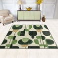 thumbnail image 2 of Yayeee Area Rugs for Living Room 5.2'x4' Indoor Non Slip Washable Bedroom Carpet, Green Circle, 2 of 5
