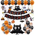thumbnail image 1 of Décorations de Fête d'Halloween Ensemble de Ballons Joyeux Halloween Bat, 1 of 5