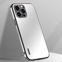 Dteck Slim Fit for iPhone 14 Pro Max Case Lightweight Matte Frosted Hard PC Cover Phone Case with Metal Camera Lens Protector for iPhone 14 Pro Max, White