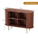 thumbnail image 2 of QinaQin Aparador buffet de 47 pulgadas estilo mid century, gabinete con espacio de almacenamiento y puerta corrediza, ideal para cocina, sala, comedor o entrada con diseño compacto, 2 of 9