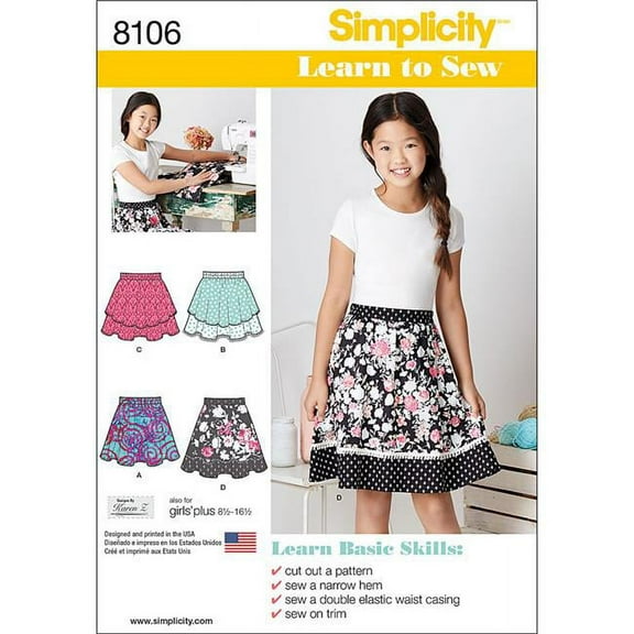 Simplicity Girls-8 1/2 - 16 1/2