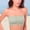 A1_Green, variant on VISALY Seamless Strapless Bandeau Bra Tube Top Plus Size Double Removable Padded Tube Top Stretchy Soft Ruched Strapless Bandeau Bralette Underwear Comfort Breathable Basic Layering Bra Blue L