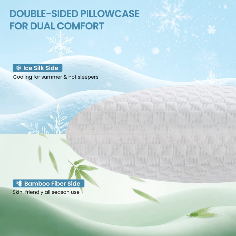 Marnur Queen Size Memory Foam Pillow with Cooling Gel Technology photo 8