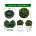thumbnail image 6 of Home Artificial Plant Cedar Topiary Balls 2PCS, Topiary Ball Garden Spheres Decorative Balls for Outdoor Patio Garden and Indoor, Wedding Decoration, 6 of 7