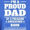 thumbnail image 3 of CafePress - I'm A Proud Dad Of A Freaking Awesome Son T Shirt - Men's Classic Graphic Cotton T-Shirt, 3 of 4