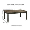 thumbnail image 4 of Signature Design by Ashley Tyler Creek Storage Dining Table in Black and Gray, 4 of 9