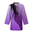 thumbnail image 4 of KDDYLITQ Polo Shirts For Women Cotton Short Sleeve Loose Breathable Summer Shirts Lightweight Collared Casual Tees Purple S, 4 of 4