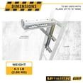 thumbnail image 4 of Metaltech 1 Unit 3-Rung Ladder  E-LJ30, Aluminum  for Scaffolding Extensions and Work Platforms, Scaffold, Masonry, Painting, Roofing Tool for Job Site and Home Improvement, 4 of 7