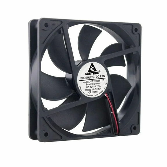 12V DC 120mm 2Pin 120x120x25mm CPU Cooling Computer PC Case 12025 Fan