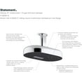 thumbnail image 7 of Kohler 26295-G-2MB 2-Function 1.75 GPM 14 in. Statement Oval Two-Function Rain Head with Katalyst Air Induction Technology - Vibrant Brushed Moderne Brass, 7 of 7