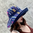 thumbnail image 4 of SERTG Women's Bucket Hat Flip up Double Sided Sun Shading Fashionable Casual Comfortable Fisherman Hat Cap(Navy,Free Size), 4 of 4