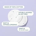 thumbnail image 4 of Cotton Rounds Cliganic Premium 100% algodón puro (500 unidades), 4 of 6