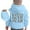 Blue, variant on Boys Girls Jesus Loves You Christian Hoodies Letter Casual Hooded Sweatshirts