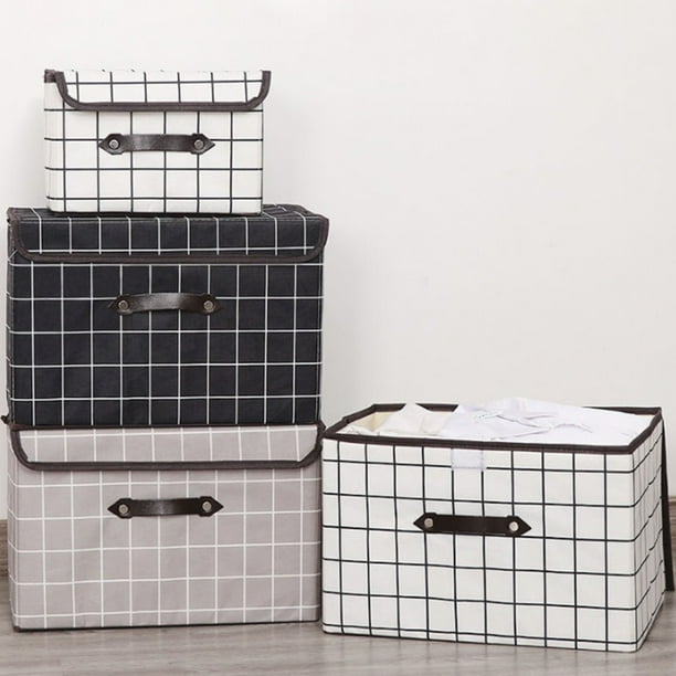 Yipa Collapsible Storage Cube Basket Fabric Bins Toy Book Cloth Folding Storage Box with Lids