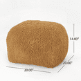 thumbnail image 4 of Spongy Microfiber Square Pouf, Yellow - Extra Plush & Practical!, 4 of 5