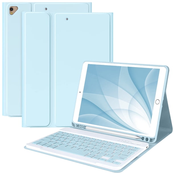 Funda con teclado MMK para iPad 10.2 9.ª, 8.ª generación, con teclado