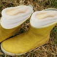 thumbnail image 4 of GOOHOCHY 2 pares de zuecos de invierno con forro para sandalias, pantuflas, zuecos sin cordones, forro cálido, 4 of 8