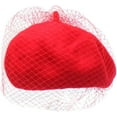 thumbnail image 5 of YooGuoGuo Beret Hat for Women Mystery Net Veil Style Womens Autumn Winter Warm Wool Outdoor Elegant Beanies Bonnet Cap, 5 of 7