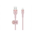 thumbnail image 2 of Belkin BoostCharge Pro Flex Braided USB Type A to Lightning Cable (3M/10FT), MFi Certified Charging Cable for iPhone 14, 13, 12, 11, Pro, Max, Mini, SE, iPad and More - Pink, 2 of 5