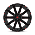 thumbnail image 3 of Fuel 1PC Aluminum Rim D643 CONTRA 20X9in Gloss Black Red Tinted Clear Finish, D64320901757, 3 of 3