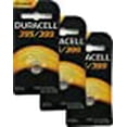 thumbnail image 2 of Duracell 395/399 1.5V Silver Oxide Button Battery, 3 Pack, 2 of 2