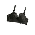 thumbnail image 2 of INSPIRE CHIC Women's Plus Size Full Coverage Padded Floral Underwired Bra Black-2 Pcs 40/90 Fit 38B/C, 2 of 6
