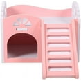 thumbnail image 2 of Hamster House, High-density Ecological Wood Castle with Two Layers Stair Design, 2 of 3