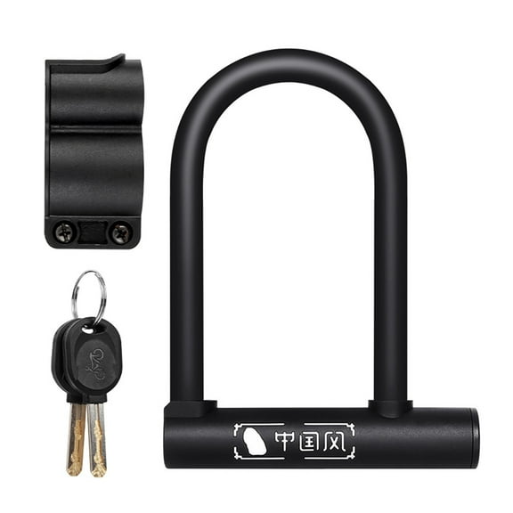 3 PCS Shackle Motorcycle Helmet U-lock Bike Theft Prevention 18X13X2.6CM Black