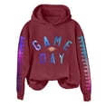 thumbnail image 4 of WZXFASHION Chandail de Football pour Femmes Imprimé Graphique Dimanche Décontracté Manches Longues Col Rond Automne 2025 Chandail Été Soldes Liquidation Chandail à Capuche à Fermeture à Glissière Complet, 4 of 4