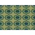 thumbnail image 1 of Ahgly Company Indoor Rectangle Patterned Green Snake Green Area Rugs, 4' x 6', 1 of 6