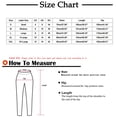 thumbnail image 6 of QLEICOM Womens Slacks Women's Relaxed Fit Straight Leg Pants Solid Cotton Linen Drawstring Elastic Waist Long Wide Leg Pants Work Cargo Casual Pants Wide Leg Pants Relaxed Fit Trousers Dark Gray M, 6 of 6